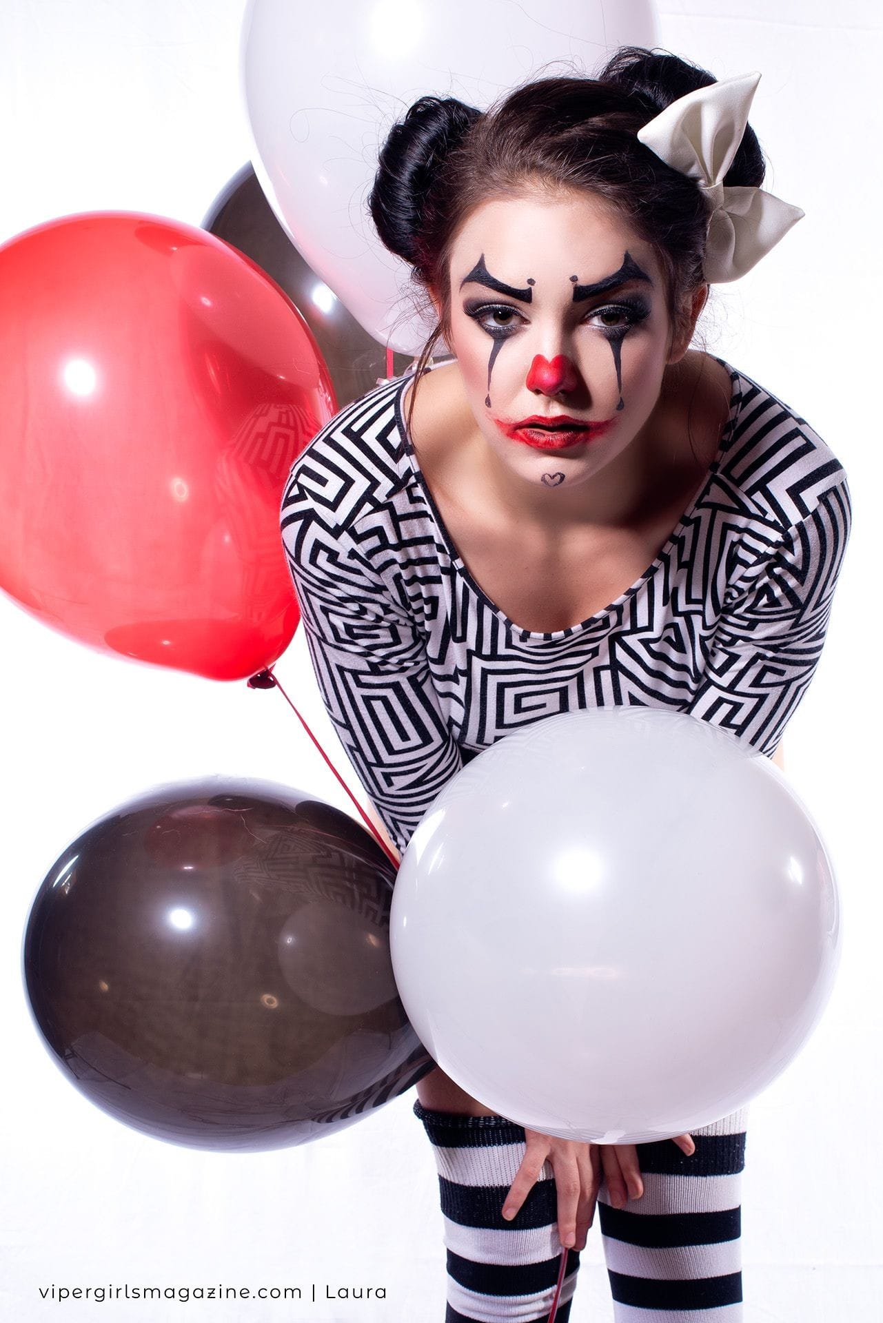 American Horror Story Clown Series with Laura, NETFLIX, Manor, IT, Clowns, Halloween. Balloons. Bly Manor. Haunting. Maze.